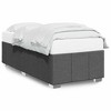 vidaXL upholstered Twin XL Bed Frame - Dark Gray Fabric, Modern Mattress Base for Bedroom - 3 of 4