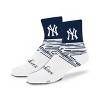 MLB New York Yankees Youth Quarter Socks - 2pk: Cushioned Heel & Toe, Team Logo Design - 2 of 4