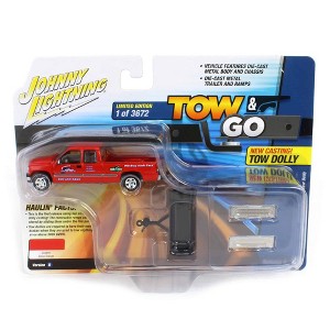 1/64 2002 Chevy Silverado with Tow Dolly Johnny Lightning JLBT018-B1 - 1 of 1