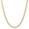 Black Bow Jewelry Men's 6.25mm, 14k Yellow Gold, Concave Anchor Chain Necklace - 3 of 4