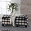 Christopher Knight Home Breanna Storage Ottoman Black Checkerboard: Upholstered Teen Room Bench, 250lb Capacity - 2 of 4