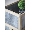 YUHAO Set of 2 Rectangular Planters for Indoor Outdoor Home Garden Decor - L:20"x14"x11.5", S:17"x12"x10" - 2 of 4
