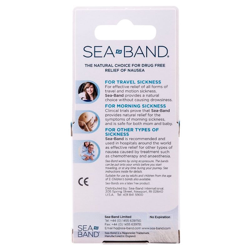 Seaband Nausea Relief Acupressure Wristbands - 2ct, 3 of 9