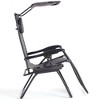 Tangkula Recling Zero Gravity Chair with Drink Tray & Sunshade, Gray - 4 of 4