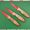 Dura Culina® 3-Piece Christmas Holiday Paring Knife Set with Blade Guards, Great Gift Set! - 4 of 4