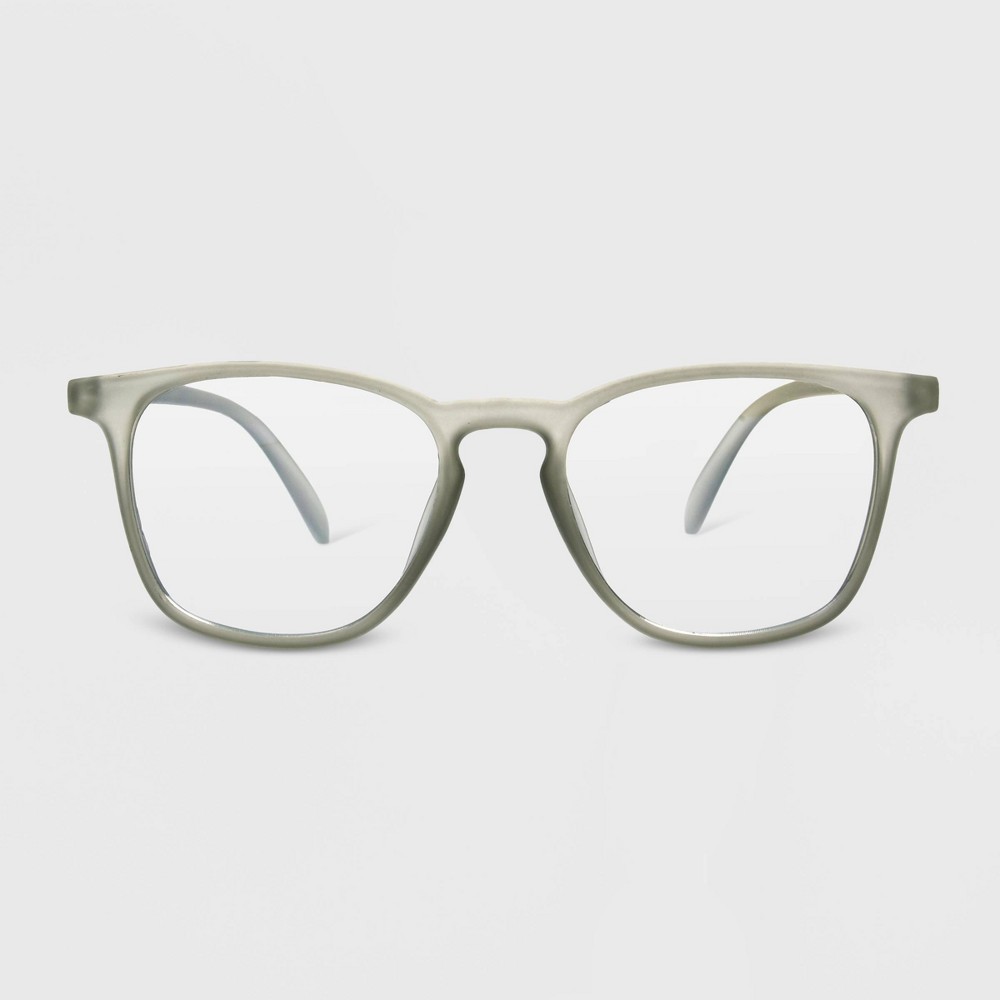 Women's Blue Light Filtering Square Glasses - A New Day Gray