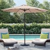 9' x 9' Outdoor Market Patio Umbrella with Push Button Tilt - Devoko - image 3 of 4