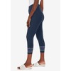 Jessica London Women's Plus Size Everyday Stretch Cotton Capri Legging - 4 of 4