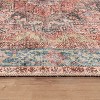 World Rug Gallery Calista Multi Vintage Indoor Rug – Machine Washable Flat Pile with Non-Slip Backing - 3 of 4