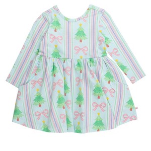Rufflebutts Toddler Girls Long Sleeve Twirl Dress - 1 of 2