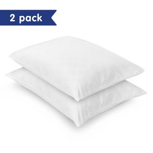 Vibe Embossed Gel-Infused Memory Foam Cluster Pillow, 2 Pack, Standard (20” x 26”) - 1 of 4