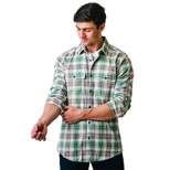 Hope & Henry Men's Organic Cotton Long Sleeve Brushed Flannel Button Down Shirt