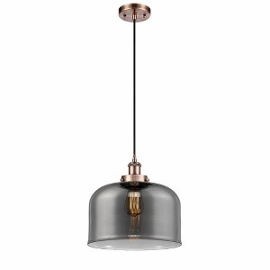 Bell - 1 Light Cord Hung Mini Pendant In Industrial Style-11.38 Inches Tall and 12 Inches Wide - 1 of 1