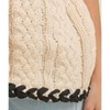 Women's Cable Kit Contrast Stitch Sweater - Cloud Ten - 4 of 4