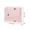Unique Bargains Handheld Bow Embroidery Makeup Bag 4 Pcs - 4 of 4