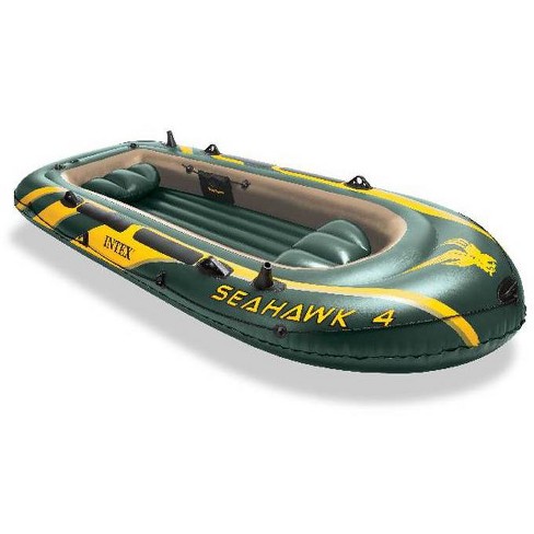 Intex Seahawk 4 Inflatable 4 Person Boat Raft Set with Oars & Air Pump (2  Pack), 1 Unit - Pick 'n Save