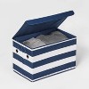 Large Striped Fabric Toy Storage Bin Gray – Pillowfort™, 15″ x 10″ x 10″ –  Find Organizers That Fit