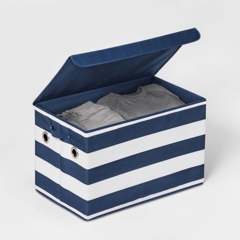 Large Rectangle Kids' Storage Striped Bin - Pillowfort™, 3 of 11