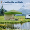 10'x10' Pop-Up Canopy Tent with 3 Sidewalls – Waterproof & UV Resistant Outdoor Gazebo, Easy-Up Sun Shade Shelter for Parties, Events, Black - 4 of 4
