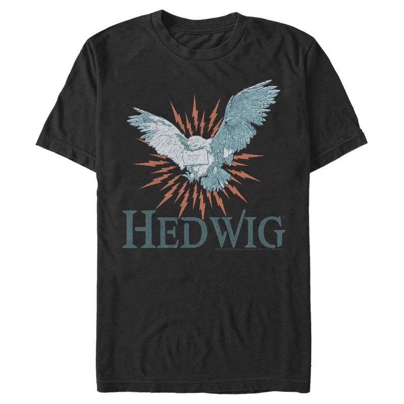 Men's Harry Potter Hedwig Owl Flight T-Shirt, 1 of 5