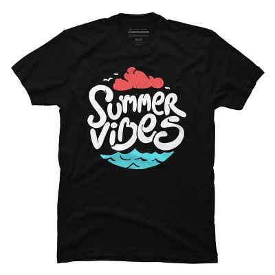 Men's Design By Humans Ocean Summer Vibes By sebiondbh T-Shirt