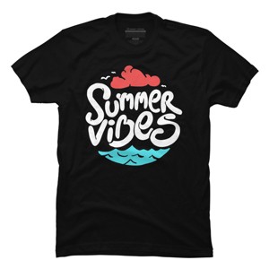 Men's Design By Humans Ocean Summer Vibes By sebiondbh T-Shirt - 1 of 2