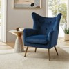 Godefroy Upholstery Accent Chair velvet with Wingback | Karat Home - 2 of 4