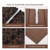 18PCS Interlocking Deck Tiles, 12 x 12 Inch Plastic Outdoor Flooring for Patio, Poolside & Garden, Interlocking Wood Floor Tiles - 4 of 4