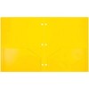 JAM 6pk Heavy Duty 3 Hole Punch 2 Pocket School Presentation Paper Folder Yellow: Stationery, 100 Sheet Capacity - 2 of 4