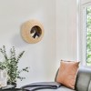 PawHut Cat Wall Furniture, Wall Mounted Cat Condo with Washable Cushion, Cat Wall Shelf for Indoor Cats & Kittens, Natural Wood - 2 of 4