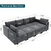 Modular Sofa ,Storage Seats, Oversized Convertible Sofa Couch for Living Room - 2 of 4
