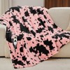 Inhand Heated Blanket Electric Throw - 50"x60" Cow Print Flannel Heating Blanket Throw Auto-Off 10 Heat Level Over-Heat Protection - 2 of 4
