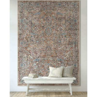 Well Woven Emilia Persian Floral 3'11" X 5'3" Blue Area Rug : Target