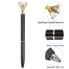 Unique Bargains Metal Sleek Design Medium Point Elegant Crystal Diamond Ballpoint Pen 6 Pcs - image 4 of 4