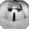 HomeRoots Set of Two Silver Buffed Aluminum Decorative Orb Tabletop Sculpture - 4 of 4