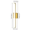 Rennnsan Bravyn 23"W Hardwired Linear Aluminum Modern LED Dimmable Wall Sconce - 3 of 4