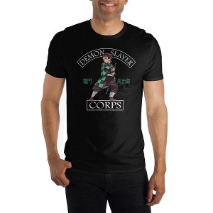 Mens Demon Slayer Anime Cartoon Graphic Tee - 1 of 3