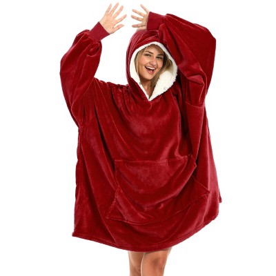 ADR Adult Wearable Blanket, Sweater Hoodie, Blanket with Sleeves for Men & Women Oversized Sweatshirt