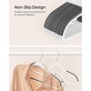 SONGMICS Coat Hangers Non-Slip Clothes Hangers Space-Saving Plastic Hangers 360°Swivel Rose Gold Hook - 3 of 4