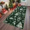TackView Christmas Rug, Machine Washable Non-Slip Carpet, Rug Soft Low Pile Stain Resistant Throw Rugs for Living Room Hallway - 2 of 4
