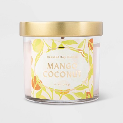 4.1oz Lidded Glass Mango Coconut Candle - Opalhouse™