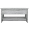 vidaXL Modern Coffee Table in Gray Sonoma, 49.6 Pounds, Spacious Design, Durable Engineered Wood, Easy Assembly - 4 of 4