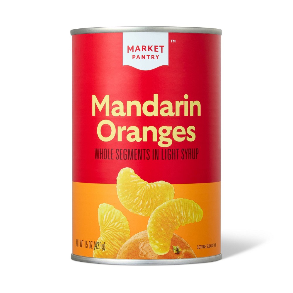 MANDARIN ORANGES WHOLE SEGMENTS IN LIGHT SYRUP