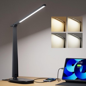 Honeywell Sunturalux LED Desk Lamp Dimmable Desk Light with USB A+C Foldable Table Lamp with 4 Color Modes - 1 of 4