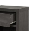 GlasFlength Nightstands Modern Mid Century Bedside Table with Single Drawer Simple Design for Bedroom Storage, Gray, 18.55"*16.15"*26.75" - 3 of 4
