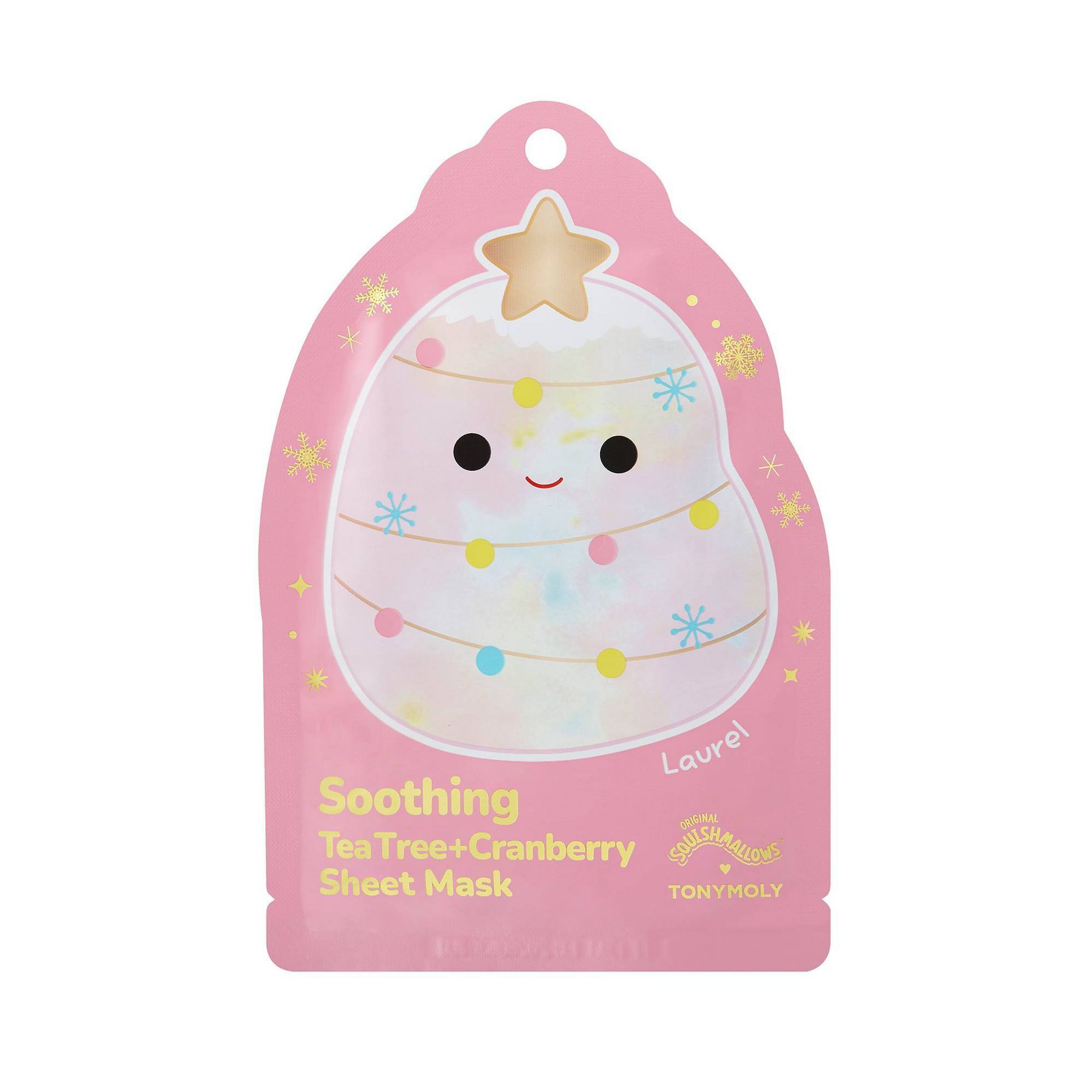 TONYMOLY Vitamin C Sheet Mask - Squishmallows Rainbow Christmas Tree - Holiday Edition