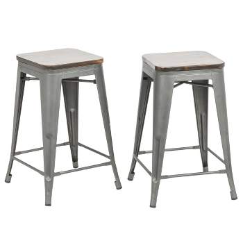 24" Emil Square Counter Height Barstool - Carolina Chair & Table