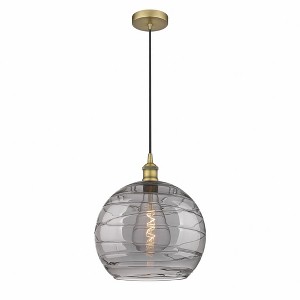 Athens Deco Swirl - 1 Light Pendant In Industrial Style-15.88 Inches Tall and 13 Inches Wide - 1 of 1