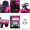 Kids Ride On Tractor, 12V Toddler Battery Powered Electric Vehicle with Slow Start 7LED Headlights USB Music Player 2+1 Gear Shift - 2 of 4