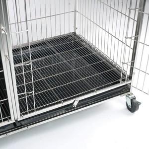 ProSelect Everlasting Dual-Door Crates for Dogs, Foldable, Durable Versatile and Portable, Constructed of Epoxy-Finished Steel - X-Large Black - 1 of 4